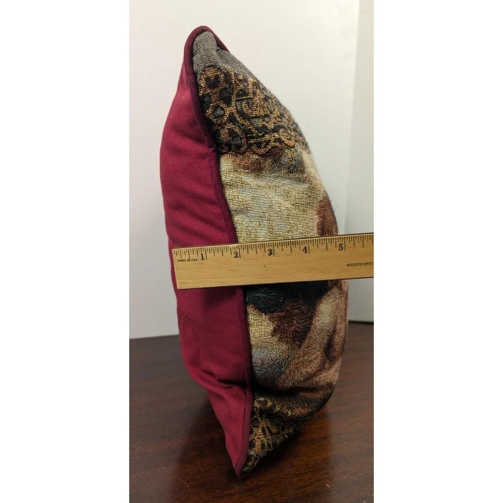 Vintage Cherub Angel Tapestry Throw Pillow & Mini Wall Hanging Set Renaissance